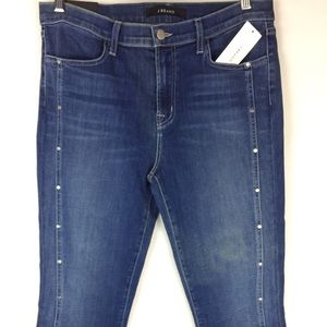 J Brand Alba Mid Rise Crop Skinny